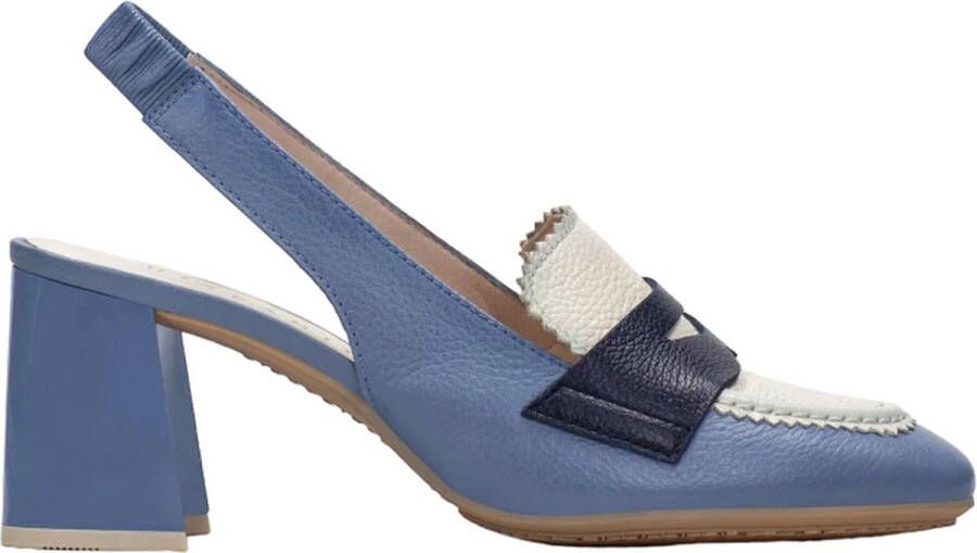 Hispanitas Malta Azure-Creme Slingback Pump