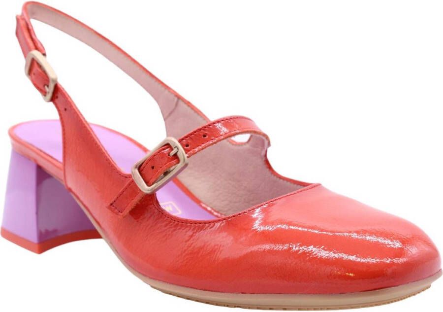 Hispanitas Mary Jane Slingback Schoenen Red Dames - Foto 1