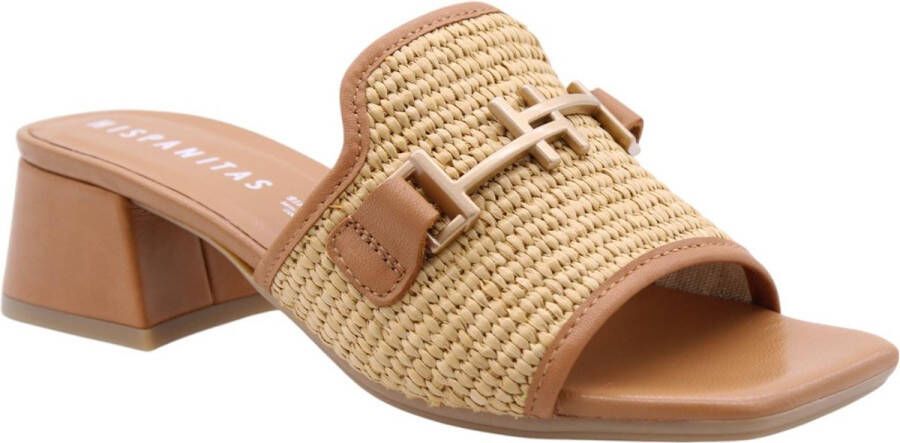 HISPANITAS Dames Rhv254071 Maat: 40 Materiaal: Raffia Kleur: Beige