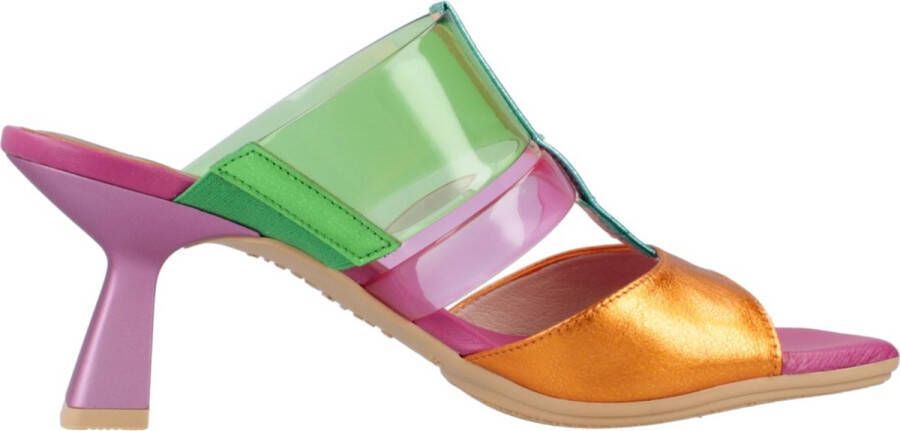 Hispanitas Multi Kleur Leren Jurk Sandalen Multicolor Dames