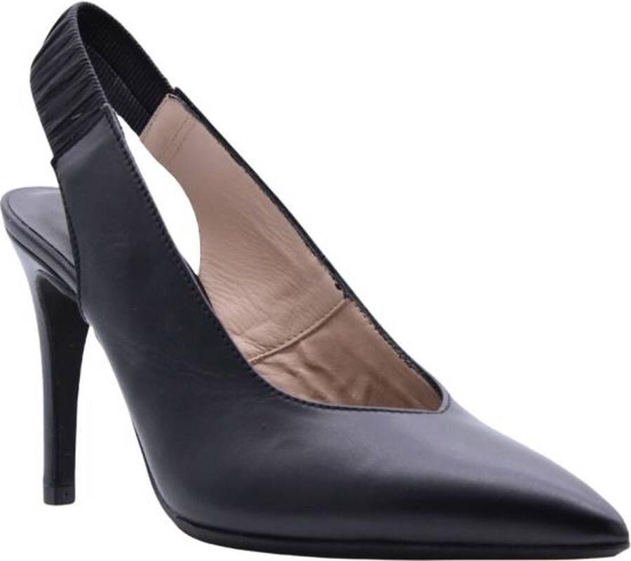 Hispanitas Peep Toe Peep Heel Zwart Dames