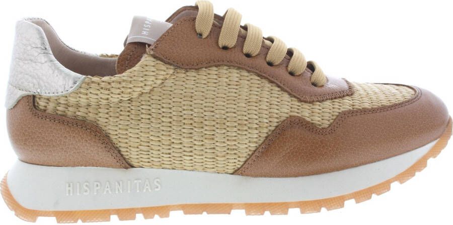 Hispanitas Dames Sneakers Rhv254045 Rafia Cognac