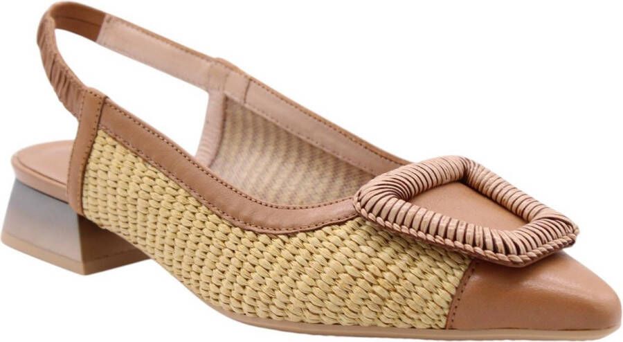 HISPANITAS Slingbacks Dames Rhv254046 Maat: 38 Kleur: Beige