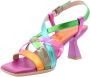 Hispanitas Multi Color Leren Jurk Sandalen Multicolor Dames - Thumbnail 3