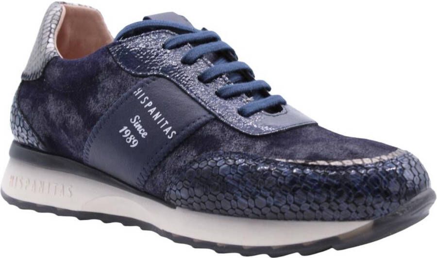 Hispanitas Boor Sneakers Modieus en Comfortabel Blauw Dames