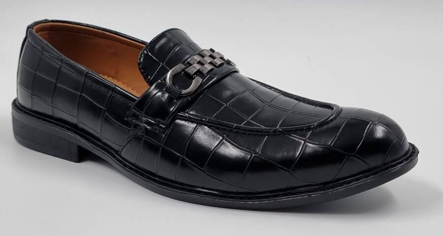 Hitman Schoenen DEJAVU Heren Instappers Heren Loafers Zwart