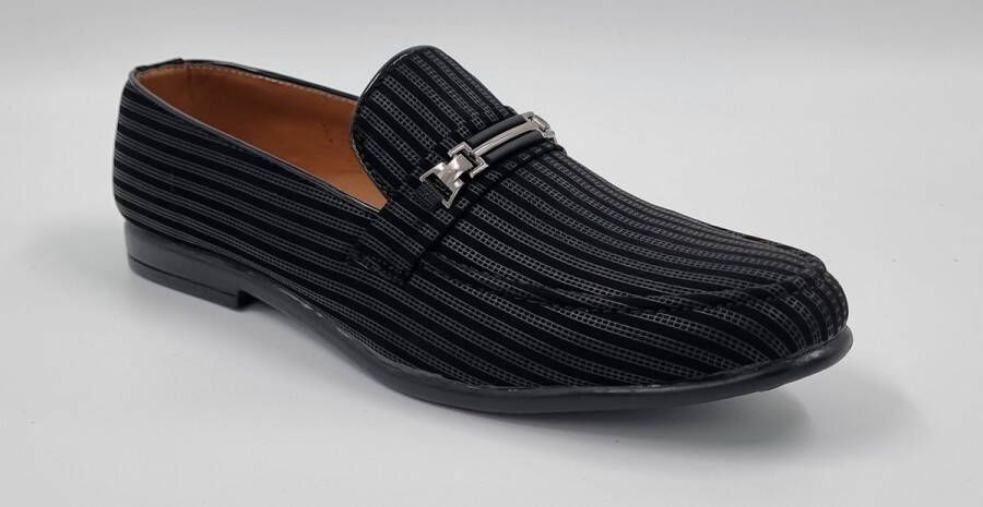 Hitman Schoenen DEJAVU Heren Instappers Heren Loafers Zwart