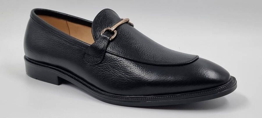 Hitman Schoenen FLEX Heren Instappers Heren Loafers Zwart Echt Leer