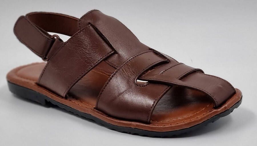 Hitman Schoenen FLICK Heren Sandalen Bruin Echt Leer Nog 2 andere kleuren