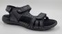 Hitman Schoenen FLICK Heren Sandalen Wandelsandalen Echt Leer – Zwart – - Thumbnail 1