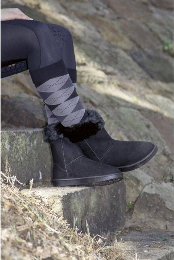 HKM all weather boots Davos Fur donkerblauw