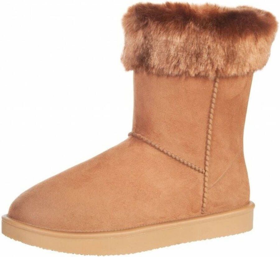 HKM Allweather laars Davos Fur waterproof camel