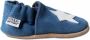 Hobea Babyslofjes suede blauw met witte ster - Thumbnail 1