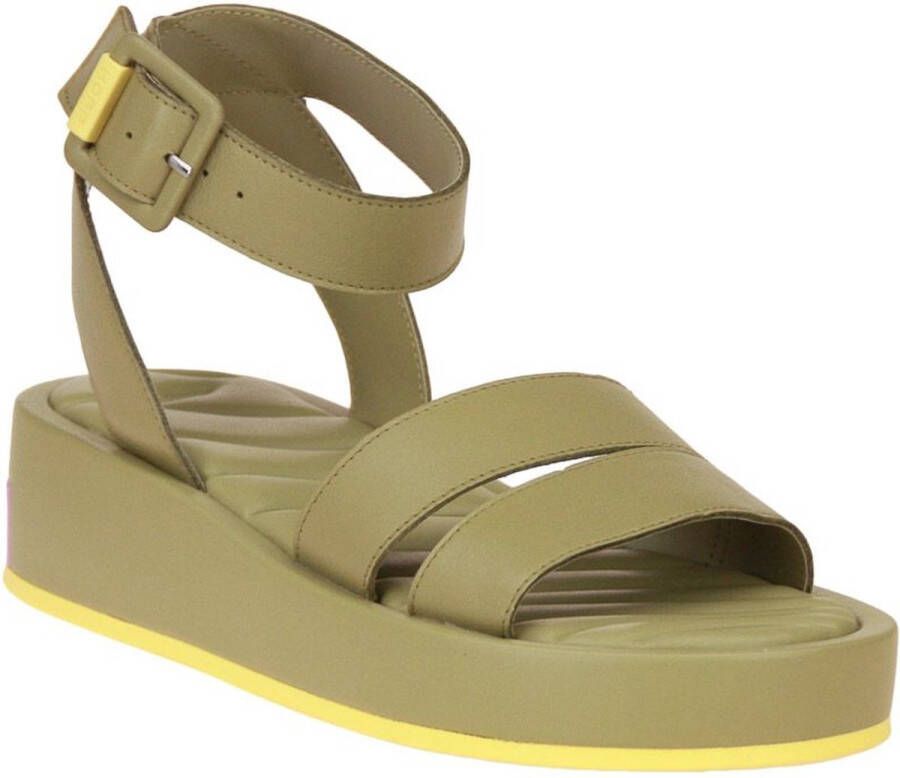 Hoff Flat Sandals Green Dames