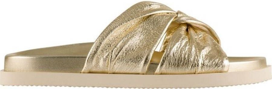 Högl Glamoureuze Metallic Slides voor Vrouwen Geel Dames