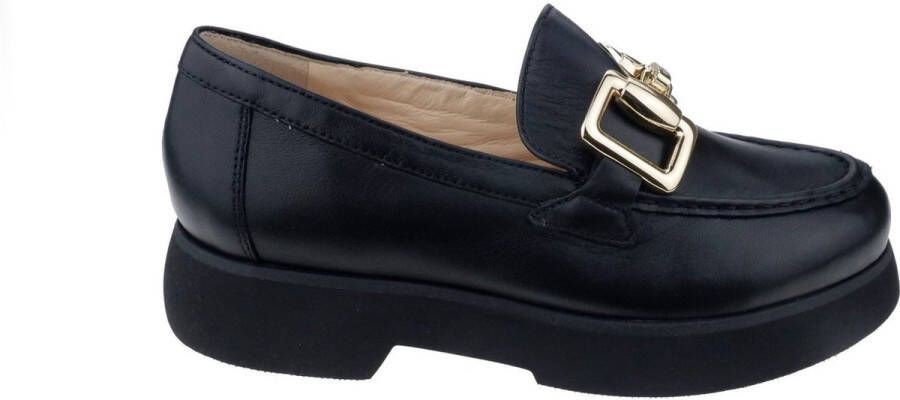 Högl Zwarte Leren Loafers voor Vrouwen Black Dames