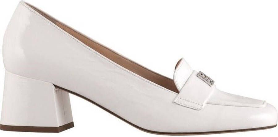 Högl Klassieke Moderne Loafer Pumps Wit Dames