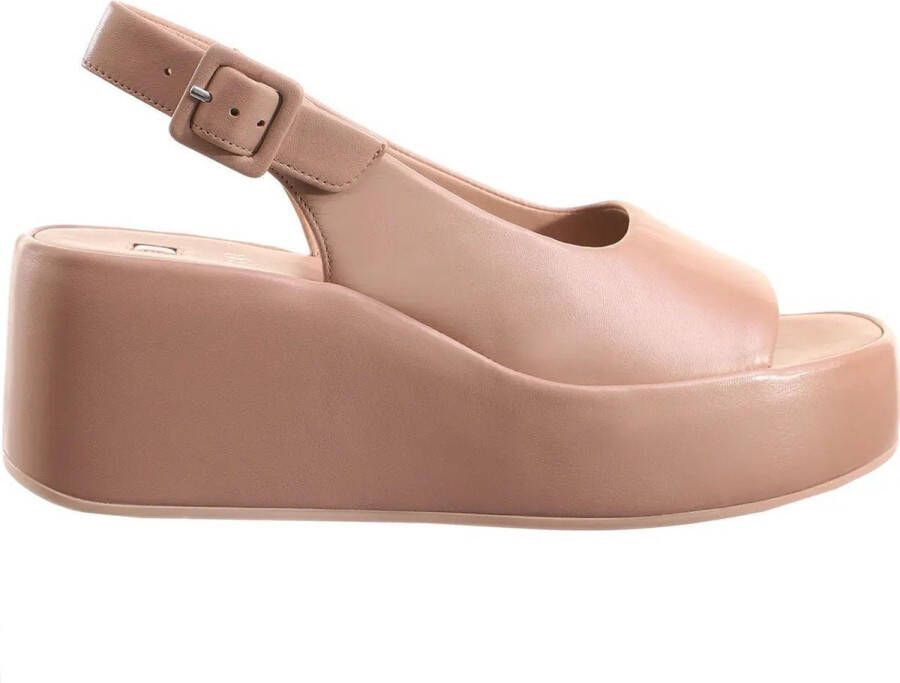 Högl Beige Platte Sandalen voor Vrouwen Pink Dames