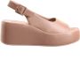 Högl Beige Platte Sandalen voor Vrouwen Pink Dames - Thumbnail 1