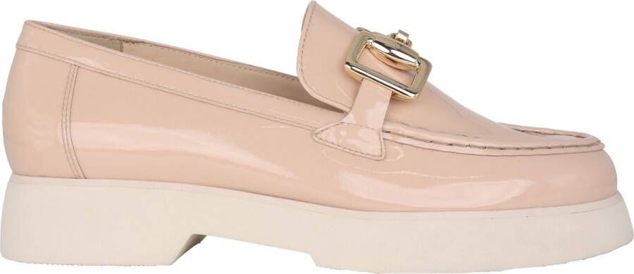 Högl Beige Patent Leren Loafer voor Dames Beige Dames