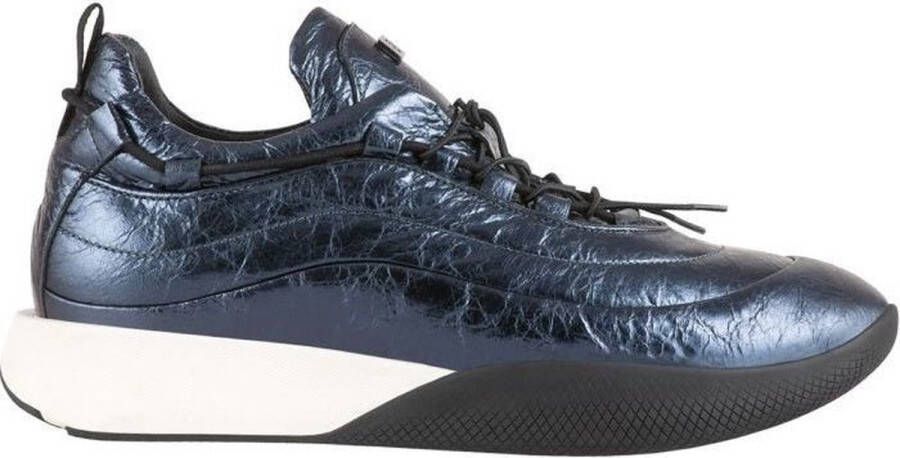 Högl Metallic Platform Sneakers Blauw Dames