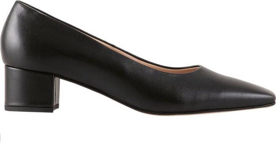 Högl Elegante Leren Blokhak Pumps Black Dames