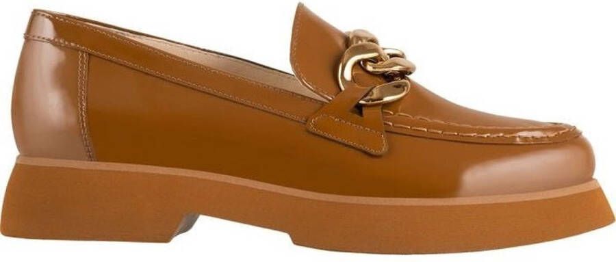 Högl Loafers met dikke zolen en gouden ketting Brown Dames