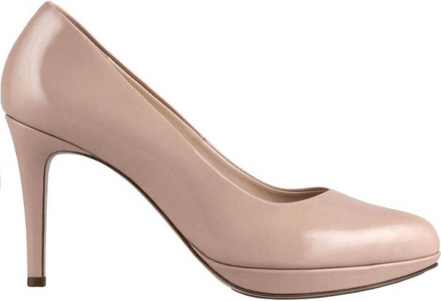 Högl Elegante zwarte leren stiletto pump Beige Dames