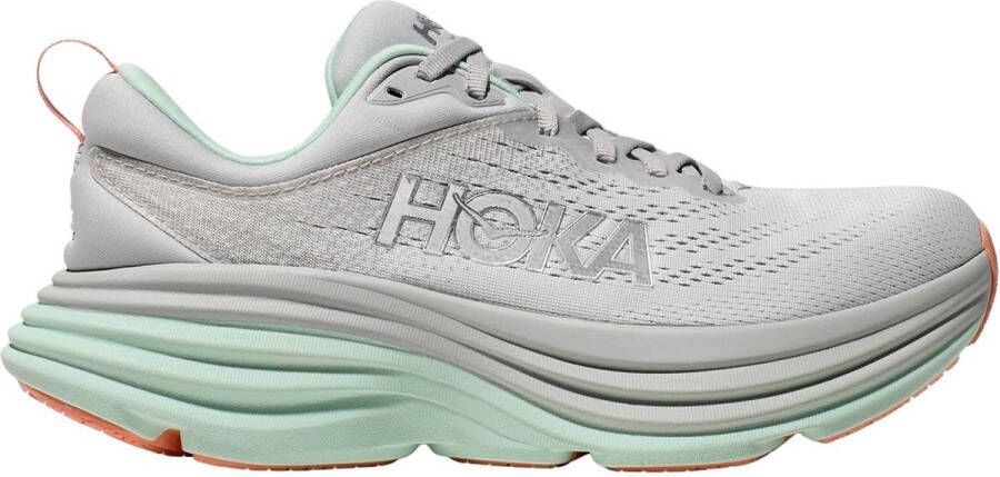 Hoka Bondi 8 hardloopschoenen dames grijs