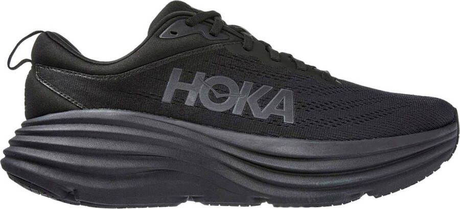 Hoka One Zwarte Stoffen Sneakers met A del Teen Black