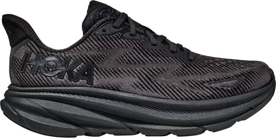 HOKA 's Clifton 9 Hardloopschoenen Regular zwart grijs