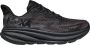 HOKA 's Clifton 9 Hardloopschoenen Regular zwart grijs - Thumbnail 1