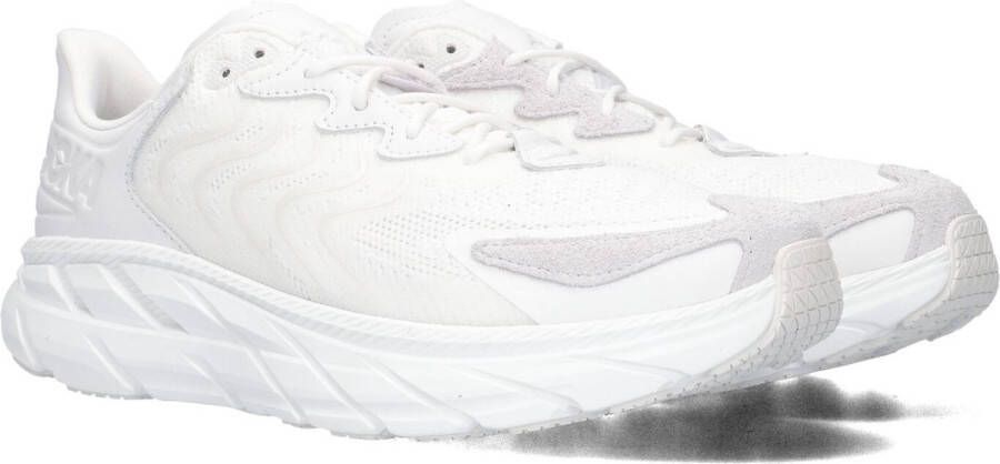 Hoka One Clifton LS Sneakers met Textuur van Suède White Heren