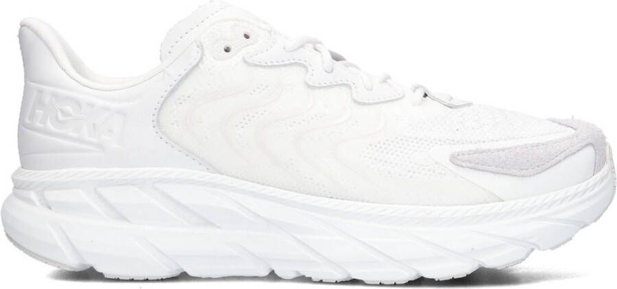 Hoka One Clifton LS Sneakers met Textuur van Suède White Heren