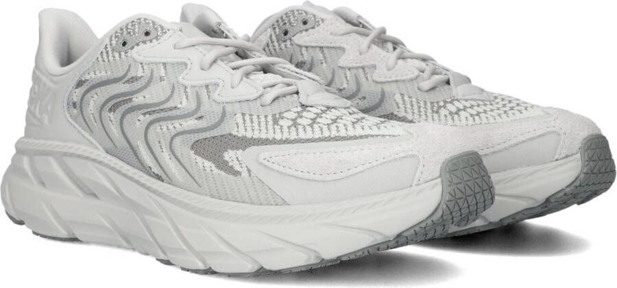 Hoka Clifton Ls Sneakers Suède Dames Grijs