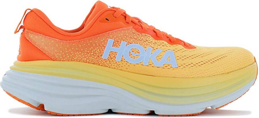 Hoka One Bondi 8 Heren Sportschoenen Hardlopen Weg oranje rood