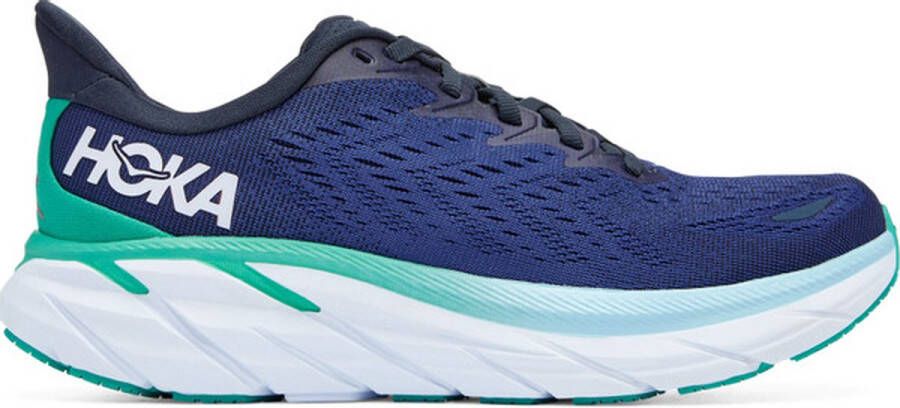 Hoka One Clifton 8 Dames Sportschoenen Hardlopen Weg donkerblauw