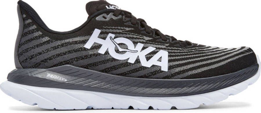 Hoka One Mach 5 Heren Sportschoenen Hardlopen Weg zwart wit