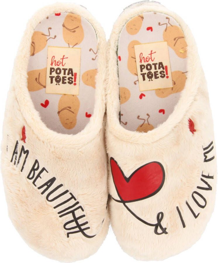 Hot Potatoes 92105 Sloffen Dames Junior Beige