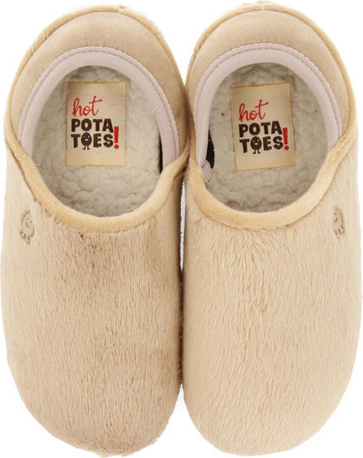 Hot Potatoes 67837B Slof Kinder Pantoffel Beige