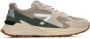 Hub Beige Lage Sneakers met Groene Accenten Multicolor Heren - Thumbnail 6