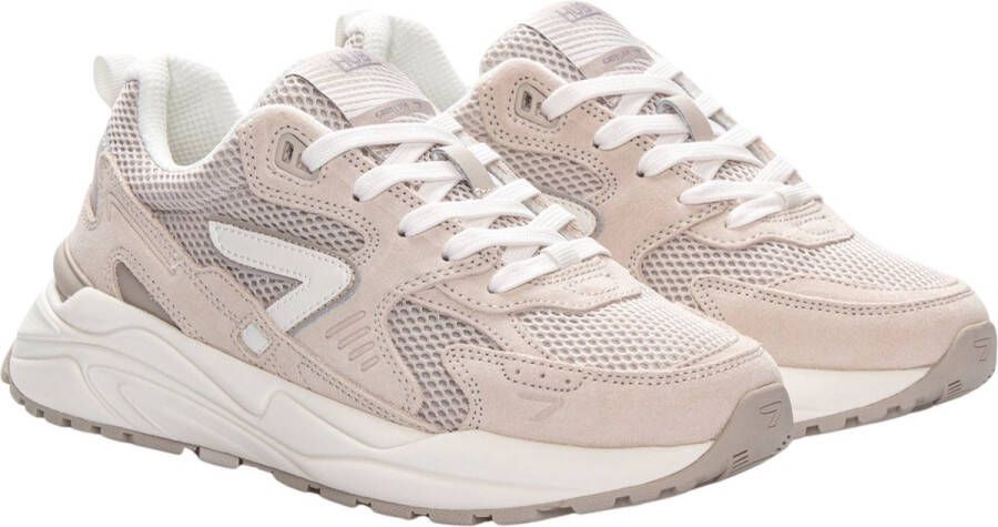 Hub Grid-m Lage sneakers Leren Sneaker Heren Beige