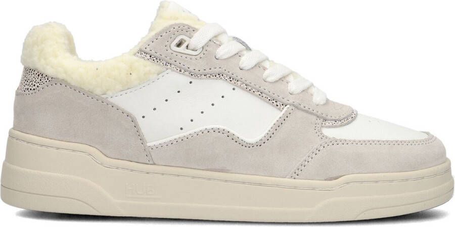 Hub Match Sneakers Leren Sneaker Dames Beige