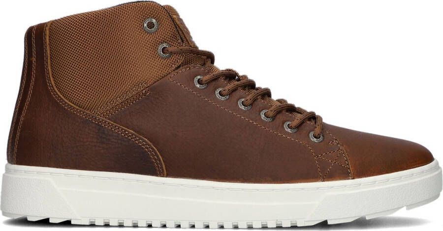 Hub Murrayfield 3.0 Sneakers Leren Sneaker Heren Cognac