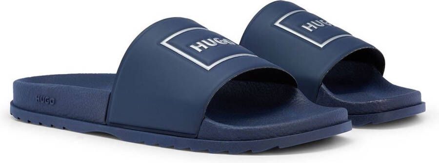 Hugo Boss Stijlvolle Zomer Slippers voor Mannen Blue Heren