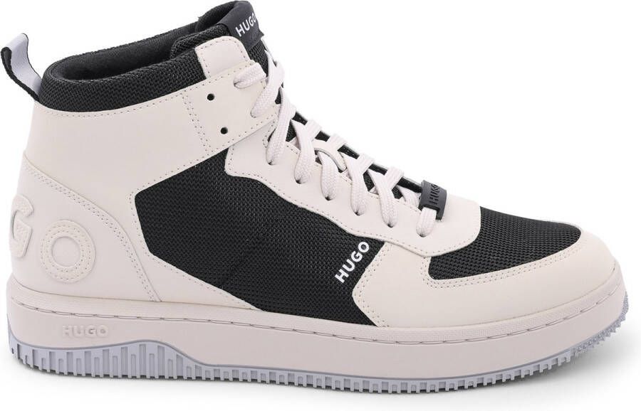 Hugo Boss Kalfsleren Hoge Sneakers Met Rubberen Zool