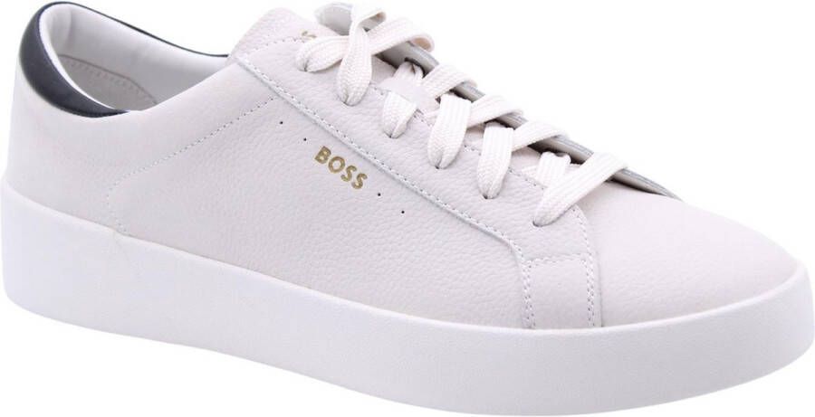 Hugo Boss Heren Klaverstraat Sneakers Verhoog Stijl White Heren