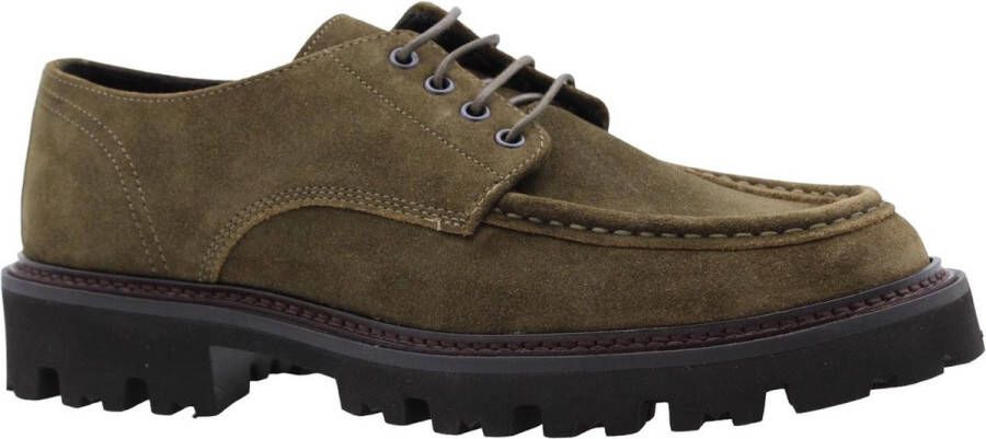 Hugo Boss Stijlvolle Veterschoen Steenweg Green Heren