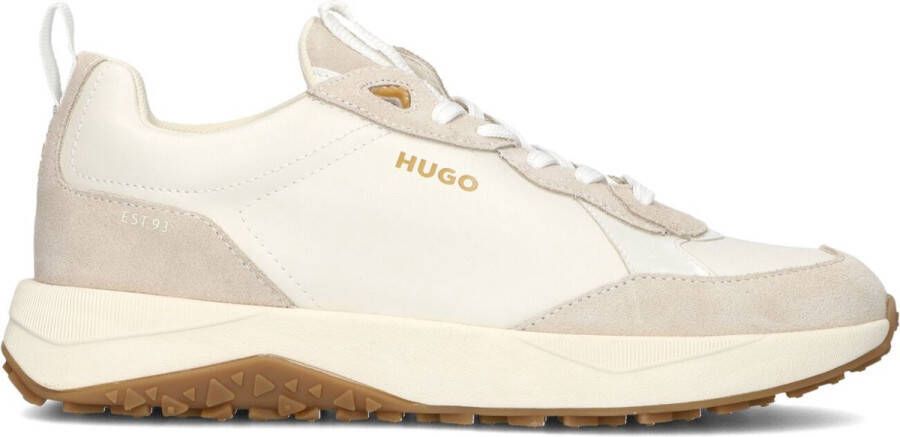 Hugo Boss Beige Sportieve Lage Sneaker Kane Run Beige Dames