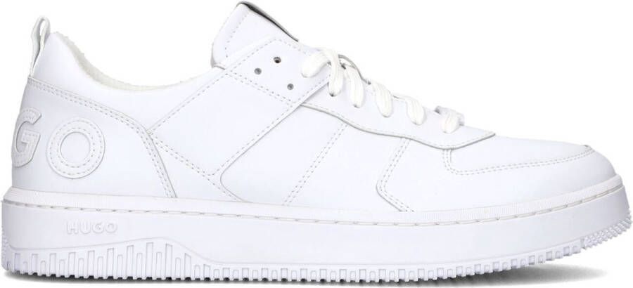 Hugo Boss Lage Sneakers met Veters en Logo White Heren